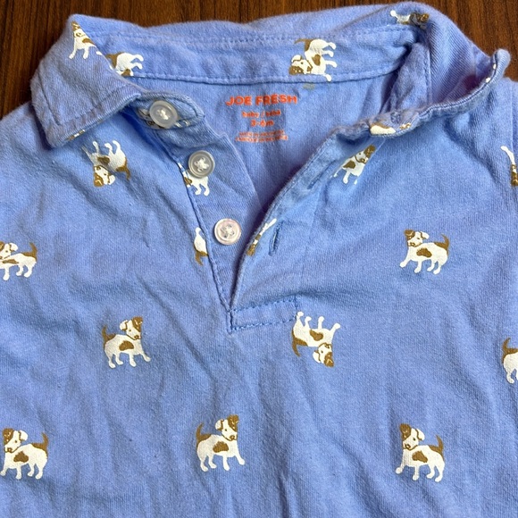 (3 for $10) 3-6 Month Joe Fresh Dog Onesie - Picture 2 of 3